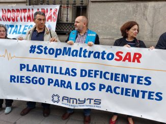 Manifestación en Madrid en la que participaba Amyts.