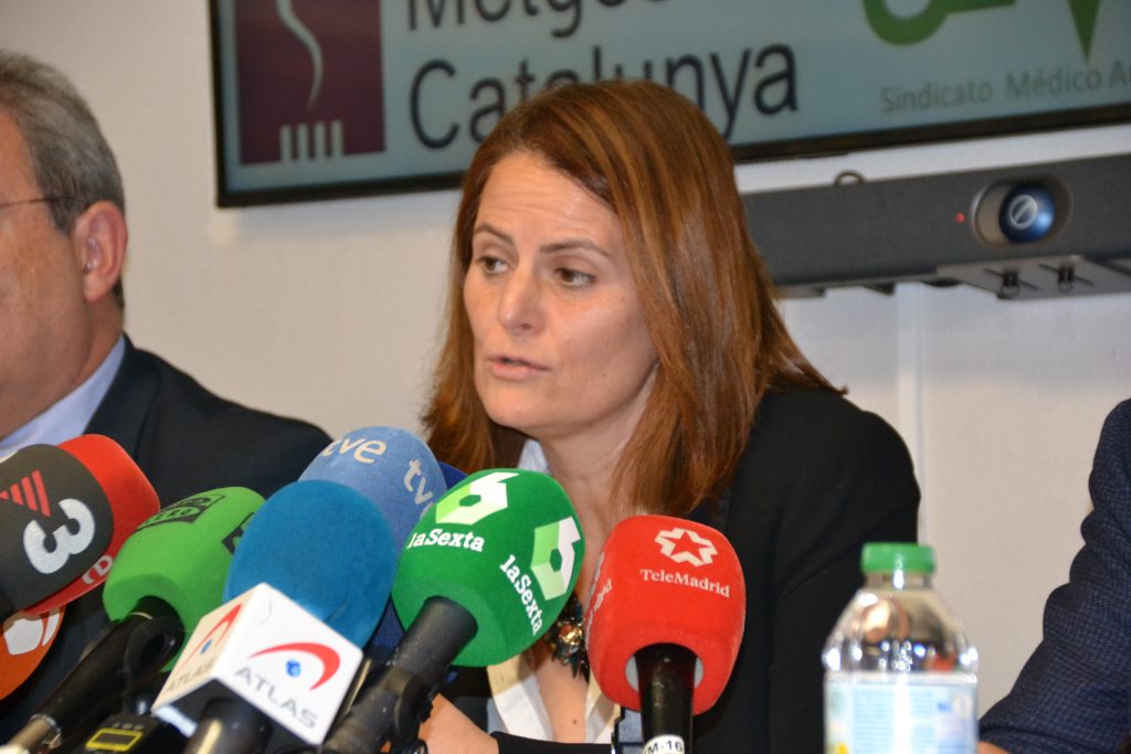 Mabel Arciniega, secretaria general del Sindicato Médico de Euskadi. 