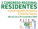 Cartel del I Congreso Regional de Residentes de CESM Murcia.