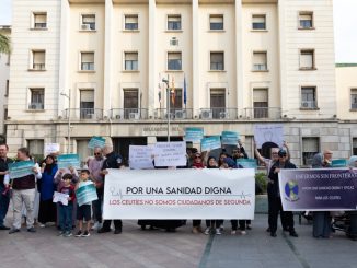 Manifestación por la sanidad en Ceuta.