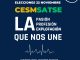 Cartel electoral de CEMSATSE para las elecciones en Ingesa.