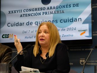 Mercedes Ortín en su intervención en el anterior Congreso.