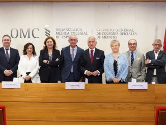 Los responsables de las distintas organizaciones en la rueda de prensa. FOTO: OMC.