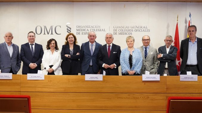Los responsables de las distintas organizaciones en la rueda de prensa. FOTO: OMC.