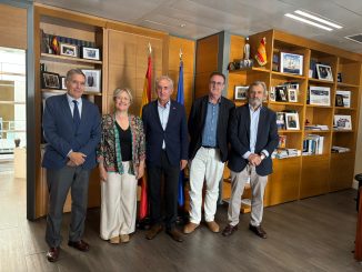 Tomás Chivato (CNDFM), Cristina Avendaño (FACME), Tomás Cobo (OMC), Víctor Pedrera (CESM) y Miguel Lázaro (CESM).