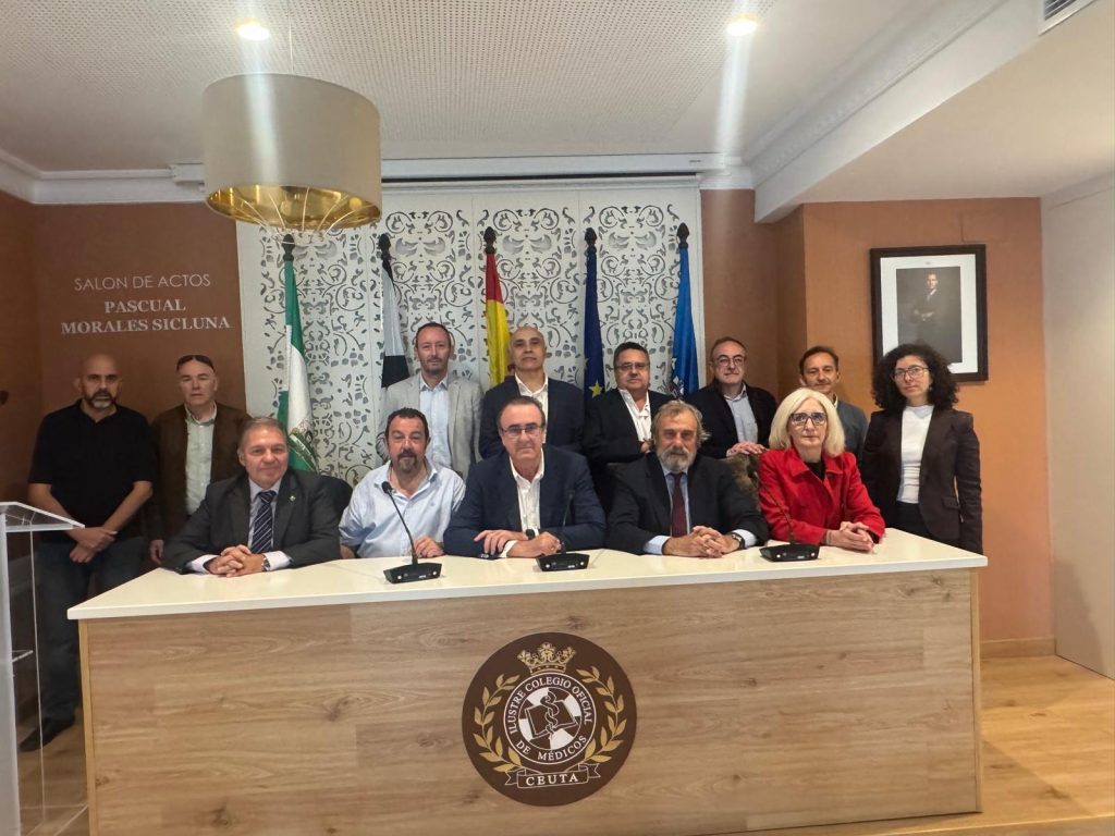 Los representantes de CESM en el Colegio Oficial de Médicos de Ceuta.