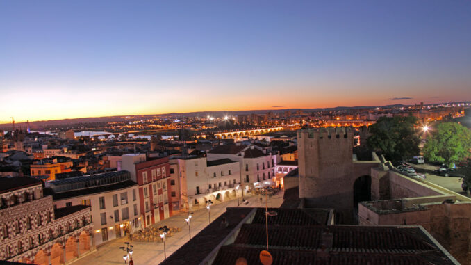 Vista de la ciudad de Badajoz