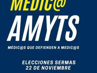 Cartel de Amyts para las elecciones del SERMAS.
