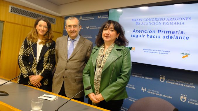 Laia Homedes, Leandro Catalan y Mar Gracia en la presentación del 36 Congreso Atención Primaria.