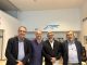 Víctor Pedrera y Miguel Lázaro junto a Abdelghani El Amrani y otro compañero en el centro del 061 de Ceuta.