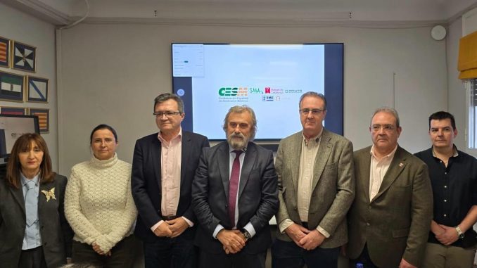 Los representantes de los sindicatos integrantes del Comité de Huelga.