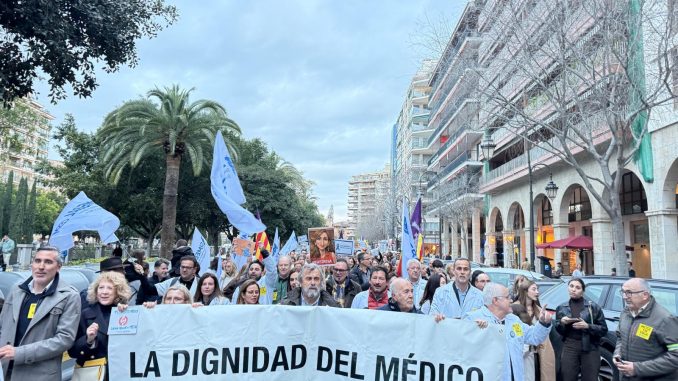 Manifestación en Palma en esta semana de huelga de marzo.