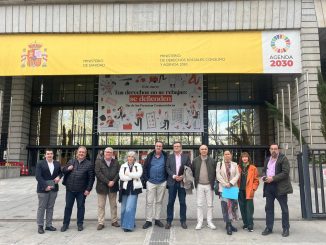 Los representantes del Comité de Huelga.