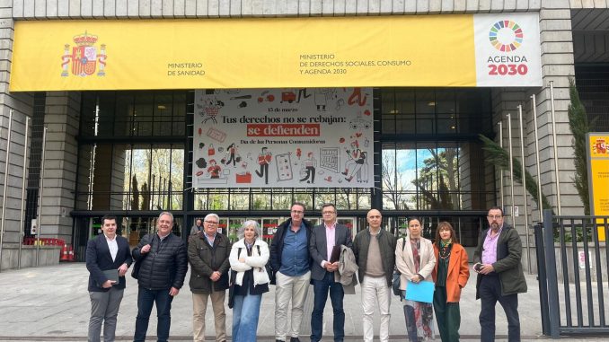 Los representantes del Comité de Huelga.