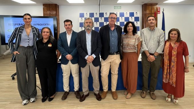 Los responsables de las organizaciones sindicales.